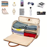Convertible Garment Bag for Travel - 2 in 1 Hanging Suitcase & Large Duffle for Women
